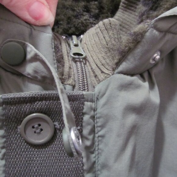 Dennis Basso Green Full Length Hooded Coat ~ Animal Print Lining ~ Size 1X - Picture 6 of 16